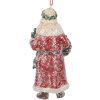 Clayre & Eef 6PR5708 Ornamento Natalizio Babbo Natale 5x4x12 cm