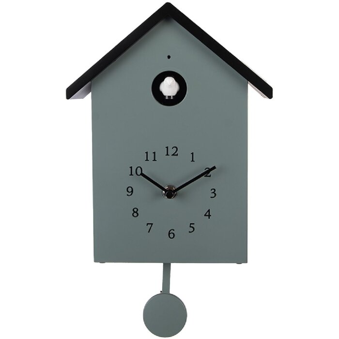 Orologio da parete Clayre & Eef 6KL0838GR 20x10x26 cm Verde