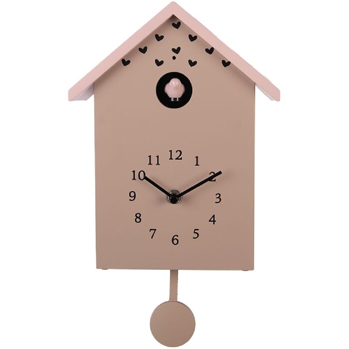 Orologio da Parete Clayre & Eef 6KL0840 20x10x26 cm Alimentato a 3x Batterie AA