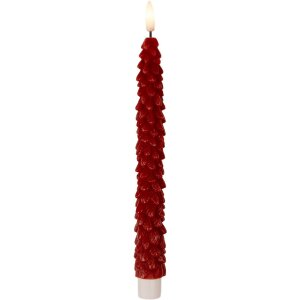 Clayre & Eef 6CA0001R Set 2 Portacandele LED Rosso...