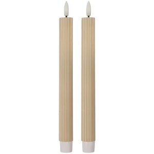 Clayre & Eef 6CA0002BE Set di 2 Portacandele con LED...