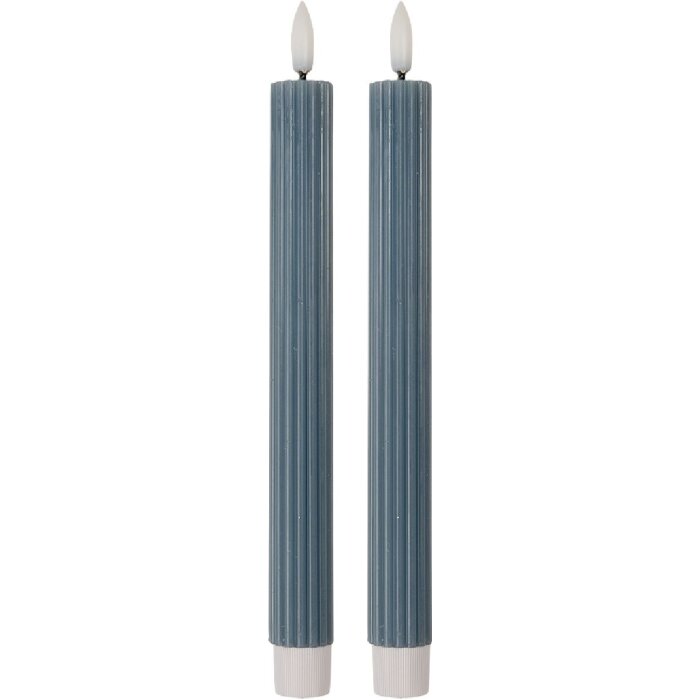 Set di 2 Portacandele con LED Clayre & Eef 6CA0002BL Ø 2x25 cm