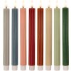 Set di 2 Portacandele con LED Clayre & Eef 6CA0002CH Ø 2x25 cm Marrone