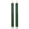 Set di 2 portacandele LED Clayre & Eef 6CA0002DGR Ø 2x25 cm Verdi