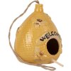 Clayre & Eef 6CE2321 Decorazione Casetta per Uccelli Ø 11x14 cm Gialla