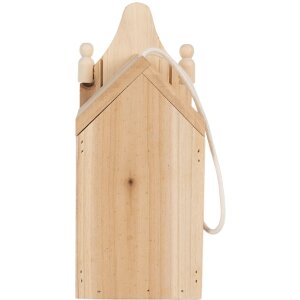 Casetta per uccelli in legno Clayre & Eef 6H2438 10x11x23 cm