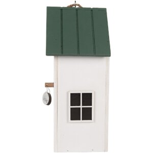 Casetta per uccelli Clayre & Eef 6H2440 15x10x22 cm Bianco Verde