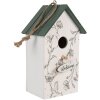 Casetta per uccelli Clayre & Eef 6H2440 15x10x22 cm Bianco Verde