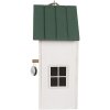 Casetta per uccelli Clayre & Eef 6H2440 15x10x22 cm Bianco Verde