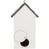 Casa per uccelli Clayre & Eef 6H2441 15x10x22 cm bianco grigio