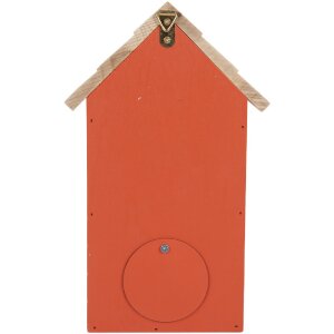 Clayre & Eef 6H2442 Casetta per uccelli 15x10x22 cm Rosso Bruno