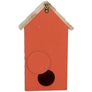 Clayre & Eef 6H2442 Casetta per uccelli 15x10x22 cm Rosso Bruno