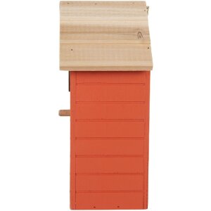 Clayre & Eef 6H2442 Casetta per uccelli 15x10x22 cm Rosso Bruno