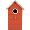 Clayre & Eef 6H2442 Casetta per uccelli 15x10x22 cm Rosso Bruno