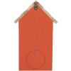 Clayre & Eef 6H2442 Casetta per uccelli 15x10x22 cm Rosso Bruno