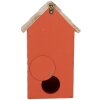 Clayre & Eef 6H2442 Casetta per uccelli 15x10x22 cm Rosso Bruno