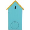 Casetta per uccelli Clayre & Eef 6H2444 15x10x22 cm Blu Giallo