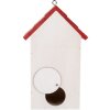 Casetta per uccelli Clayre & Eef 6H2446 15x10x22 cm in legno stile rustico