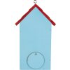 Casetta per uccelli Clayre & Eef 6H2447 15x10x22 cm Blu e Rosso