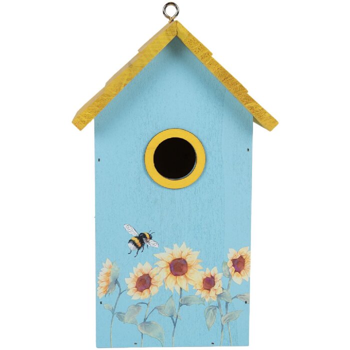 Clayre & Eef 6H2448 Casetta per uccelli 15x10x22 cm