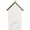 Clayre & Eef 6H2449 Casetta per uccelli 15x10x22 cm Bianco/Verde