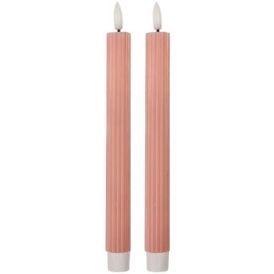 Clayre & Eef 6CA0002P Set 2 Portacandele LED Rosa...