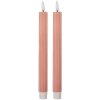 Clayre & Eef 6CA0002P Set 2 Portacandele LED Rosa 2x25 cm