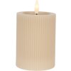 Candela LED Clayre & Eef 6CA0003BE Ø 8x13 cm / 2x AA Batterie