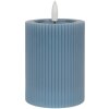 Candela LED Clayre & Eef 6CA0003BL Ø 8x13 cm / Alimentazione 2xAA