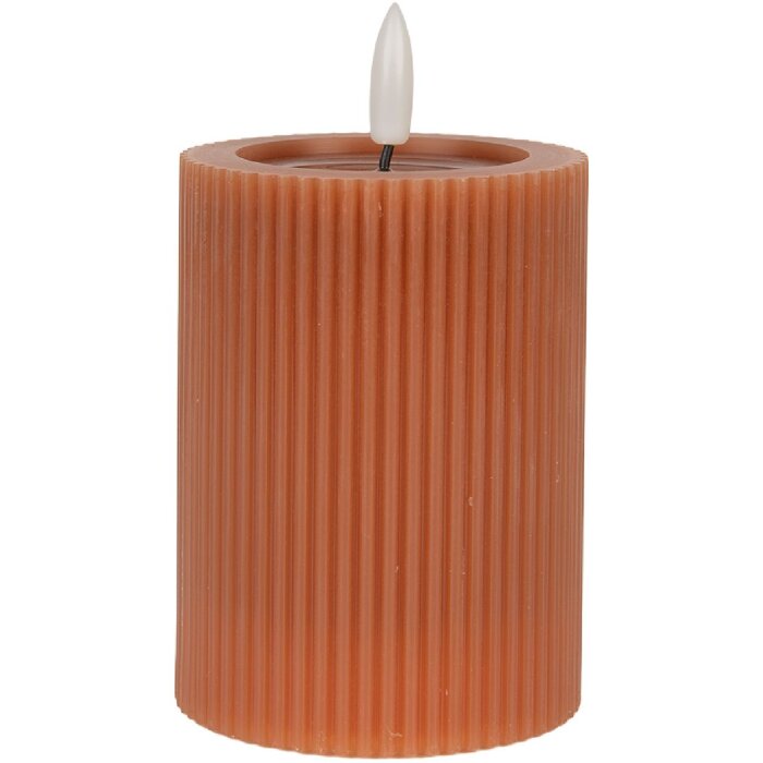 Candela con LED Clayre & Eef 6CA0003CH Ø 8x13 cm 2xAA Batterie
