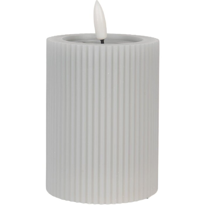 Candela LED Clayre & Eef 6CA0003G Ø 8x13 cm 2xAA Batterie