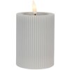 Candela LED Clayre & Eef 6CA0003G Ø 8x13 cm 2xAA Batterie