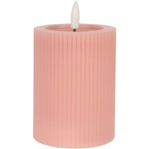 Candela LED Clayre & Eef 6CA0003P Rosa 8x13 cm