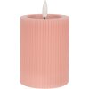 Candela LED Clayre & Eef 6CA0003P Rosa 8x13 cm