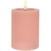 Candela LED Clayre & Eef 6CA0003P Rosa 8x13 cm