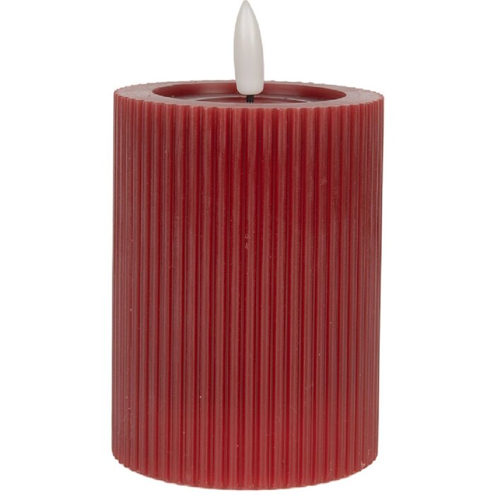 Candela LED Clayre & Eef 6CA0003R Diametro 8x13 cm