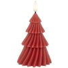 Portacandele con LED Clayre & Eef 6CA0005 a forma di albero di Natale Ø 8x13 cm