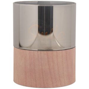 Portacandele LED Clayre & Eef 6CA0006 Diametro 8x10 cm 3xAAA