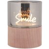 Portacandele LED Clayre & Eef 6CA0006 Diametro 8x10 cm 3xAAA