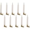 Set di 10 Portacandele con LED Clayre & Eef 6CA0008 Ø 2x14 cm Bianchi