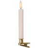 Set di 10 Portacandele con LED Clayre & Eef 6CA0008 Ø 2x14 cm Bianchi