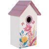 Casetta per uccelli Clayre & Eef 6H2452 15x10x22 cm Bianco-Rosa