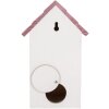 Casetta per uccelli Clayre & Eef 6H2452 15x10x22 cm Bianco-Rosa