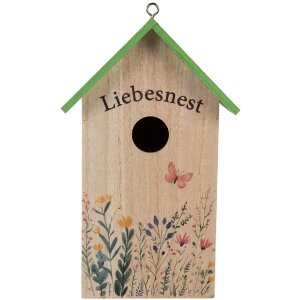 Casetta per uccelli Clayre & Eef 6H2453 14x10x23 cm...