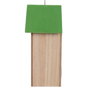 Casetta per uccelli Clayre & Eef 6H2453 14x10x23 cm Bianco Verde