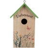 Casetta per uccelli Clayre & Eef 6H2453 14x10x23 cm Bianco Verde
