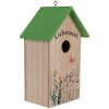 Casetta per uccelli Clayre & Eef 6H2453 14x10x23 cm Bianco Verde