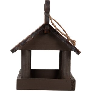Casetta per uccelli Clayre & Eef 6H2456 17x25x21 cm Marrone-Beige