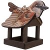 Casetta per uccelli Clayre & Eef 6H2456 17x25x21 cm Marrone-Beige