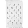 Asciugamano per ospiti Clayre & Eef CTBNS-1 40x66 cm Bianco-Grigio